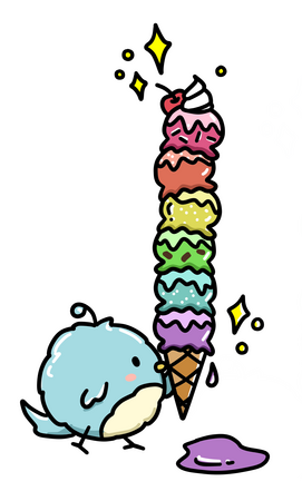 Blueberry with ice cream